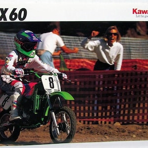 1992 Kawasaki KX 60 Motorrad Dirt Bike Verkaufsbroschüre Datenblatt KX60-B8