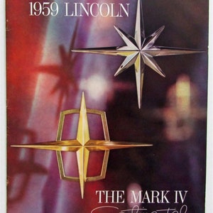 1959 Lincoln Continental Mark IV Verkoopbrochure met kaart