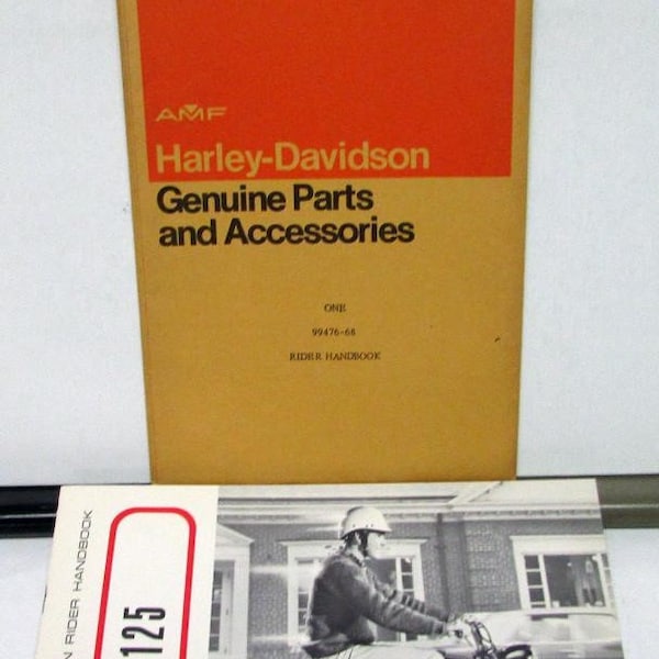HARLEY DAVIDSON OWNERS MANUAL visual data 8