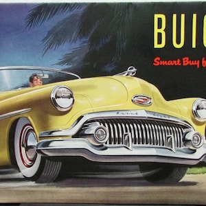 1951 Buick Eight Color Sales Brochure Original Special 40 Super 50 Roadmaster 70