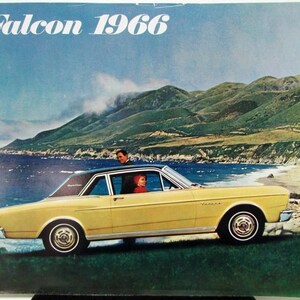 1966 Ford Falcon Verkaufsbroschüre Futura Deluxe Club Wagon Rev Jan 66