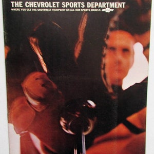 1969 Chevrolet Sports Department Brochure Corvette Camaro Nova Chevelle Corvair