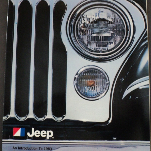 1983 Jeep An Intro To CJ Scrambler Pickup Cherokee Wagoneer AMC Sales Brochure