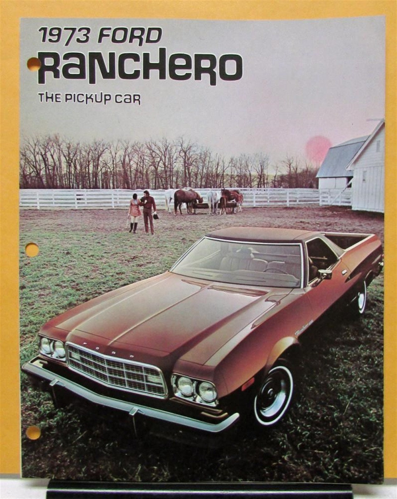 1973 Ford Ranchero Truck the Pickup Car Sales Brochure Folder Etsy