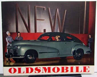 1946 Oldsmobile Special Dynamic Cruiser Custom 8 Cruiser Sales Brochure XL Orig