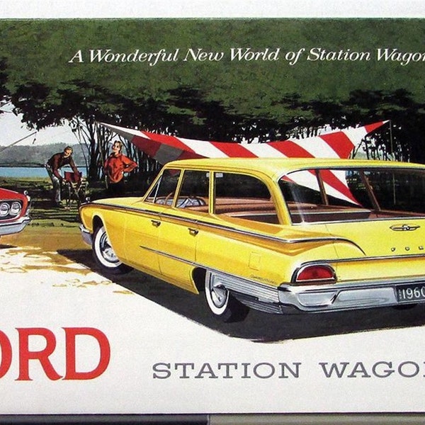 1960 Ford Station Wagon Sales Folder