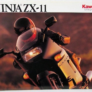 NEW - 1991 ZX11 ZX1100-C2 Ninja Kawasaki Sales Brochure [OEM