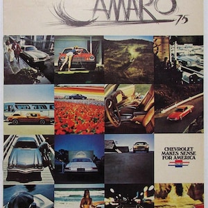 1975 Chevrolet Camaro Color Sales Brochure - Sport Coupe Type LT