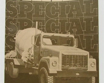 1974 International Harvester Mixer Truck Modèle F 8500 M Dossier de vente