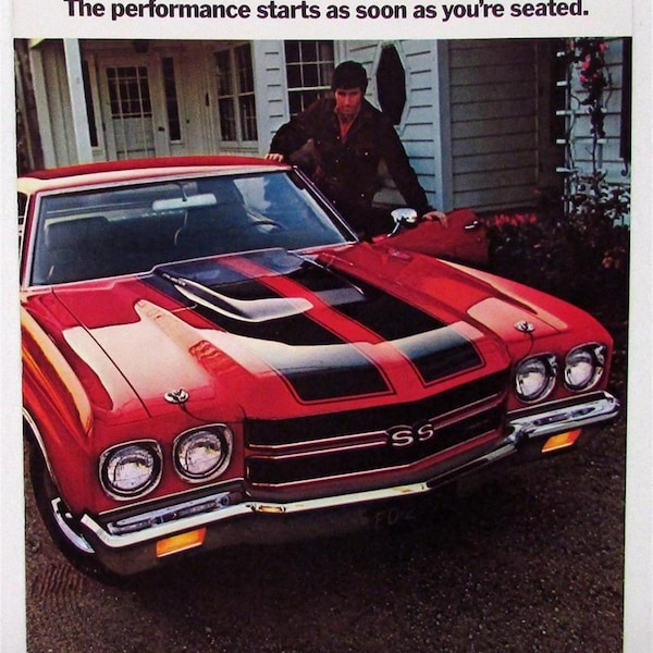 1970 Chevrolet Chevelle SS 396 454 Malibu Revision 1 Sales Brochure Original