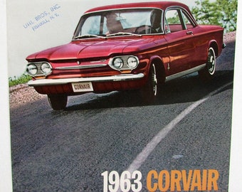 1963 Chevrolet Corvair Monza Spyder 700 500 Greenbrier Wagon Verkaufsbroschüre