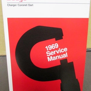 1969 Dodge Dealer Service Shop Manual Charger Coronet Dart Mopar Repair Hemi NEW