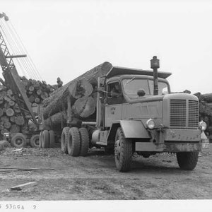 1953 FWD HPM Logging Trucks Press Photo Lot 0015