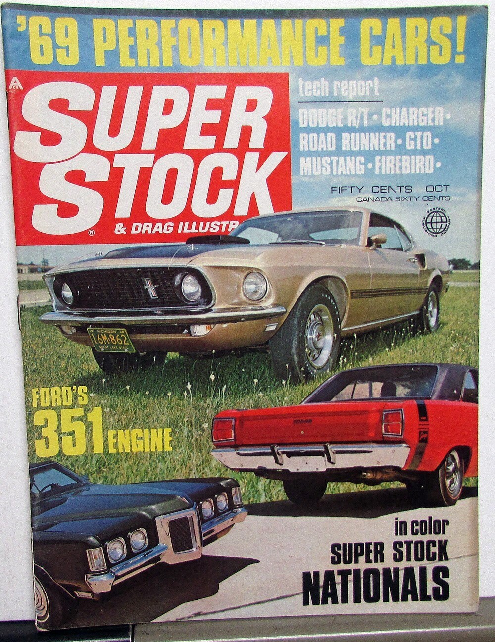 Super Stock Drag Illustrated 1969 Road Runner GTX Dart 340 Road Test 10/68