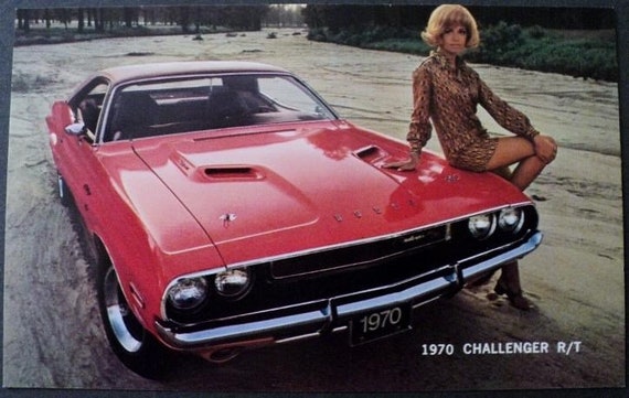 NOS Mopar 1970 Dodge Scat Pack Postcard Featuring Challenger RT - Etsy