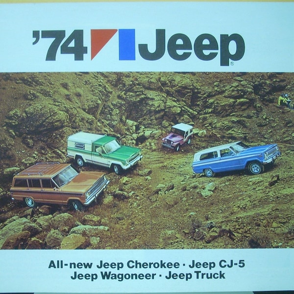 1974 Jeep Cherokee CJ-5 Wagoneer Truck Sales Brochure