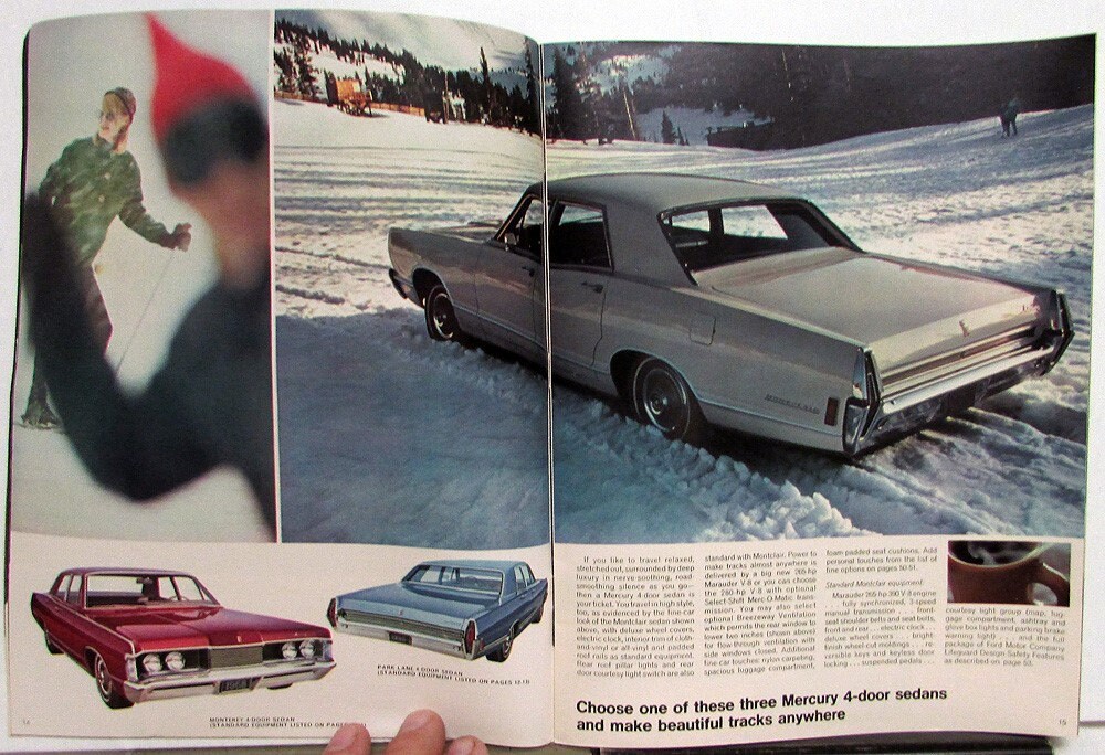 1968 Mercury Dealer Full Line Brochure Montego Cyclone Cougar Monterey