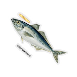 Holy Mackerel Kiss-Cut Stickers