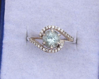 Aquamarine Ring, 925 Silver Ring, Ring for Women, Aquamarine Jewelry, Beautiful Ring, Handmade Ring, Quartz Ring, Gemstone Ring, Gift Ring