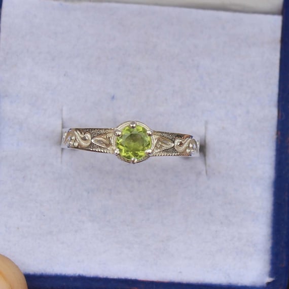 Sterling Silver 925 Quartz Emerald Anello Fatto A Mano, Anello In Stile - Foto 5