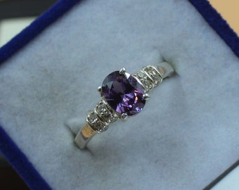 クンツァイトリング、925ソリッドスターリングシルバーリング、メンズ