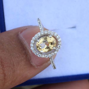 Citrine Ring, 925 Silver Ring, Gemstone Ring, Statement Ring, Women Ring, Wedding Ring, Natural Citrine Ring, Dainty Ring, Handmade Ring