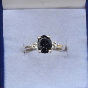 Handcrafted Blue Sandstone Ring | Unique Gemstone Accessory