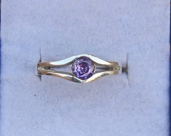 クンツァイトリング、925ソリッドスターリングシルバーリング、メンズ