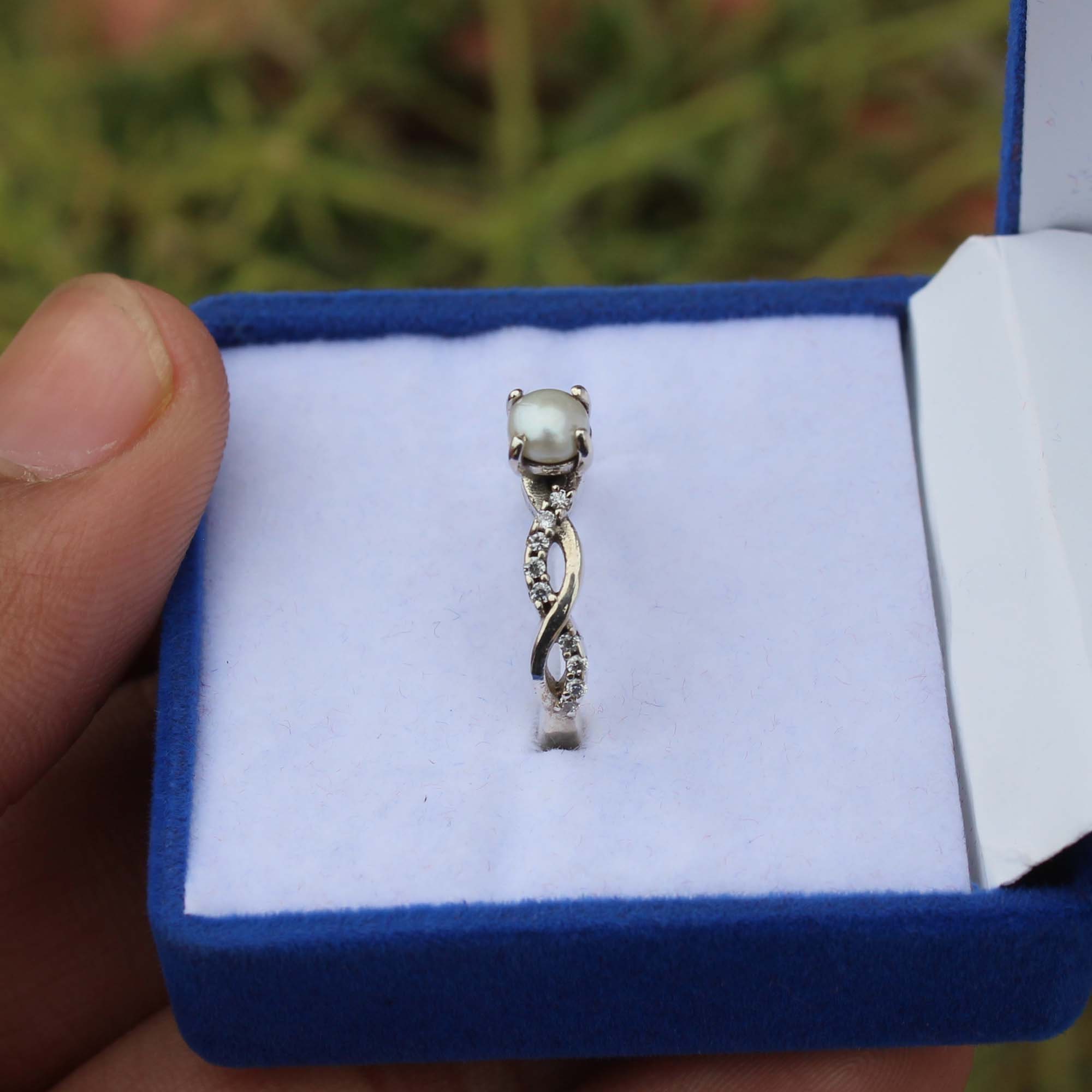 Pearl Rings Pearl Rings Tiny Pearl Ring Stackable Ring Etsy