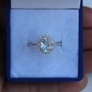 Clear Quartz Ring: Oval Gemstone, 925 Sterling Silver, Handmade