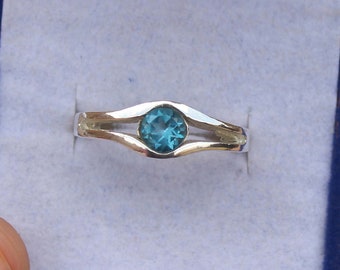 Natural Blue Topaz Ring, 925 Sterling Silver Ring, Silver Blue Topaz Ring, Gemstone Ring, Sterling Silver Ring, Rings for Women,