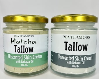 Tallow Bundle - Grass-Fed, Whipped, Halal Tallow, Unscented and 100% Natural - 2x 200g
