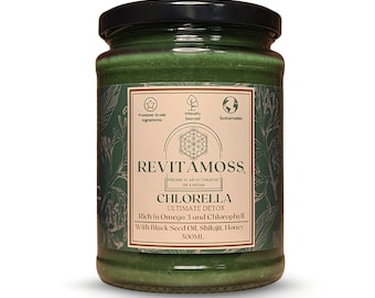 Chlorella Sea Moss, Shilajit, Black Seed Oil, Honey and 8 Herbs