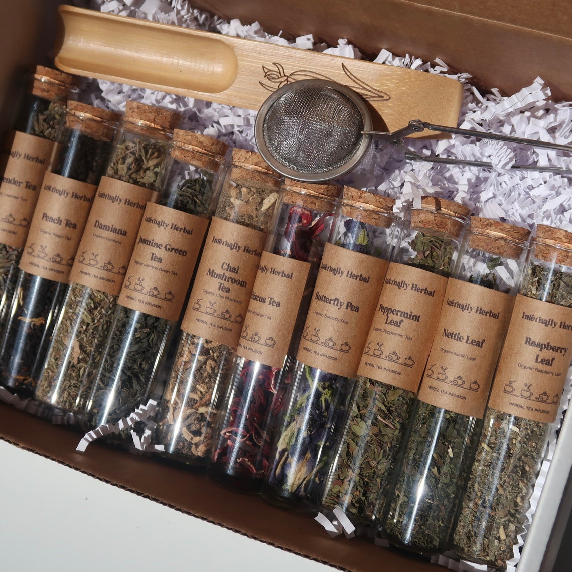10 Loose Leaf Tea Sampler Gift Set Birthday Gift Box Gift Etsy