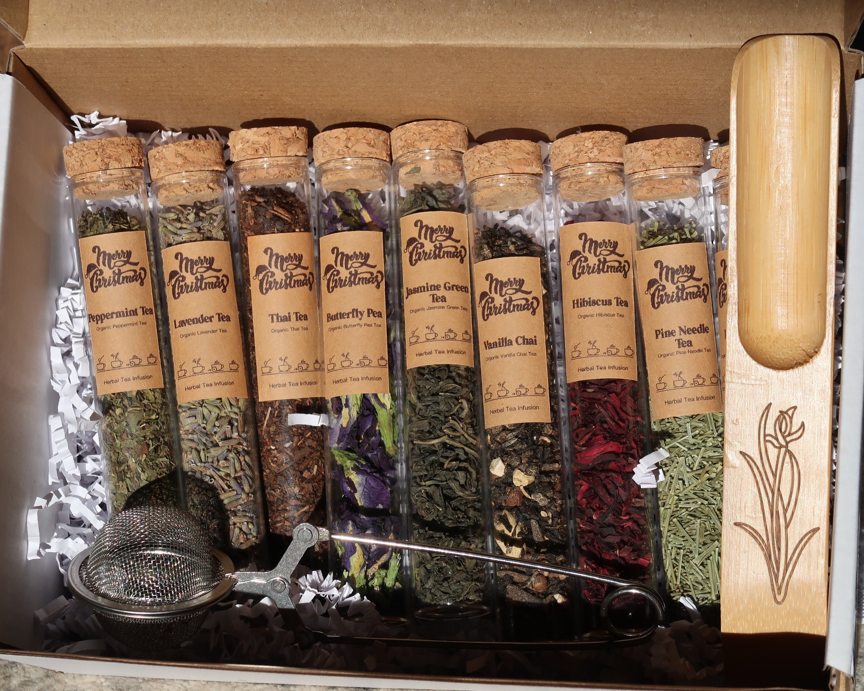 Loose Leaf Tea Sampler, Organic Herbal Teas, Glass Jar, Self Care, Tea  Lover Set, Mindfulness Gift, Mental Health Gift Box, Mother Gift Set 