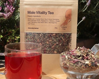 Organic Male Vitality Energy Tea | Herbal Tea | Men’s tea | Men’s Health Tea