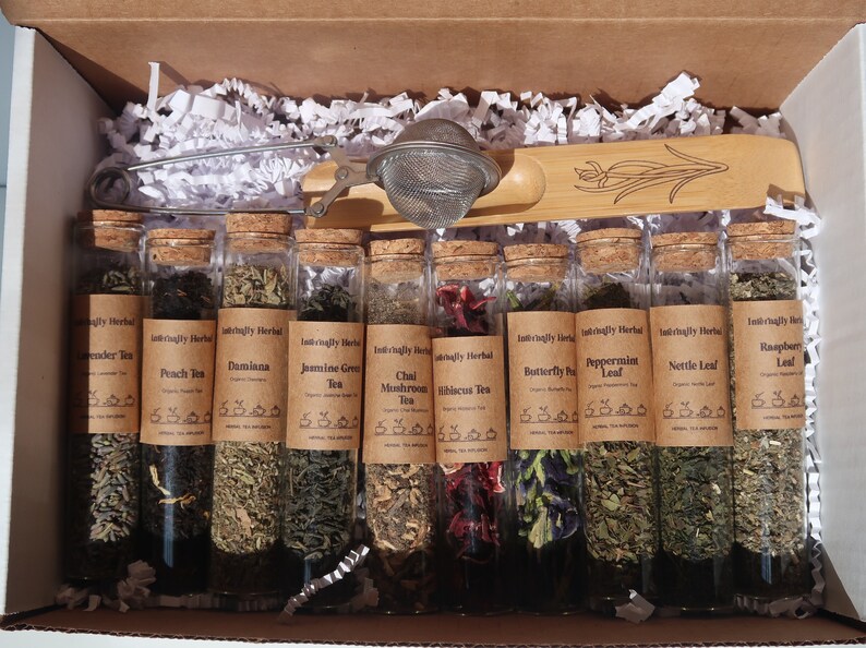 10 Loose Leaf Tea Sampler Gift Set Birthday Gift Box Gift Etsy