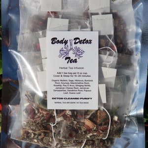 Full Body Detox Tea Bags | Cleansing Tea | Mucus Cleanse