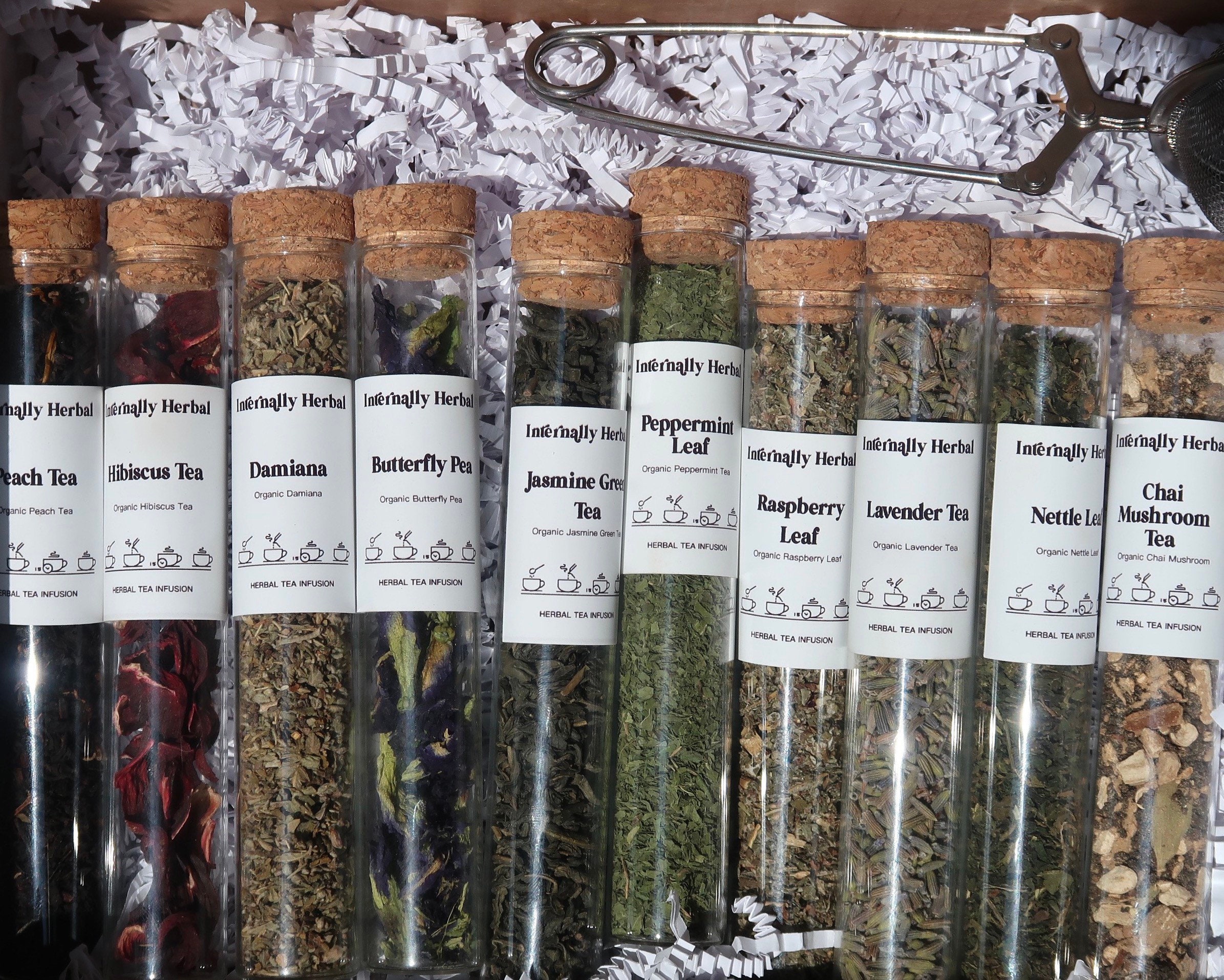 10 Loose Leaf Tea Sampler Gift Set Birthday Gift Box Gift Etsy