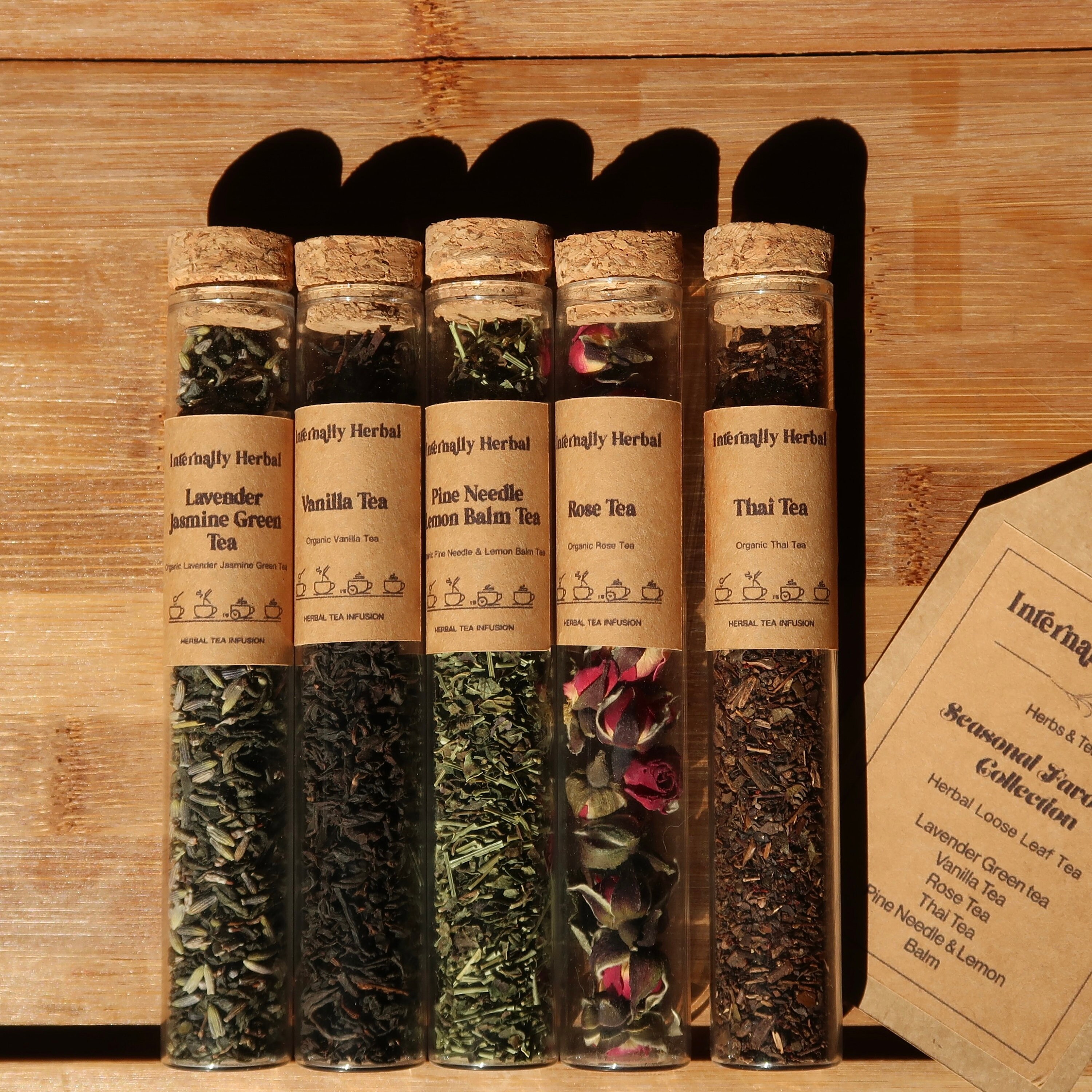 5 Herbal Tea Gift Set Herbal Tea Selection Gift Set Etsy