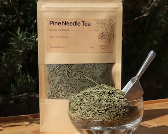 Organic Pine Needle Tea | Pine Needle Tea | Culinary Grade | Herbal Teas | Natural Herbs | Organic Dried
