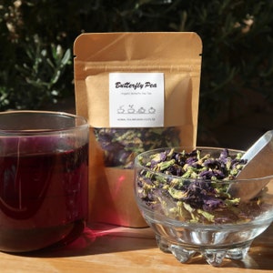 Organic Butterfly Pea Tea | Smart Plant | Nootropic | Memory Booster | Collagen Building