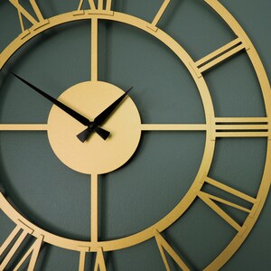 19" Metal Wall Clock With Roman Numerals, Clocks for Wall Vintage ...