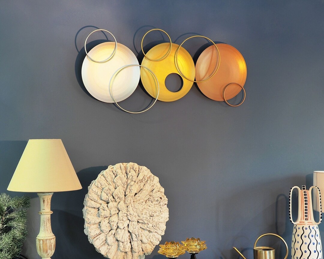 3D Modern Colorful Metal Wall Decor, Metal Wall Art, Unique Wall Decor