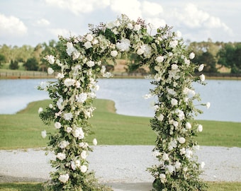 7.5-8ft  Heavy Duty Wedding Arch, Steel Arbor