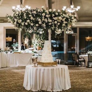 Floral Wedding Chandelier #3, Floral Ring, Floral Hoop