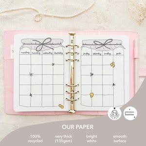 Ringpärm | A5-journal | Påfyllningsbara sidor | Personalisering | 6-ringspärm | Linneomslag | Fyra färgalternativ bild 10