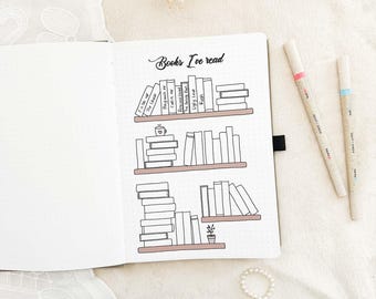 Books I've read | Stick-In-Page | A5 format | Tracker | Reading Journal | Colored or Black & White