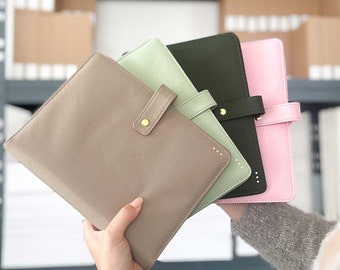 Ring Binder | A5 Journal | Refillable Pages | Personalization | 6 ring binder | Linen Cover | Available in 4 colors