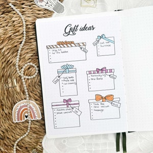 Idee regalo | Lato adesivo | Formato A5 | Tracker da inserire | A colori o in bianco e nero